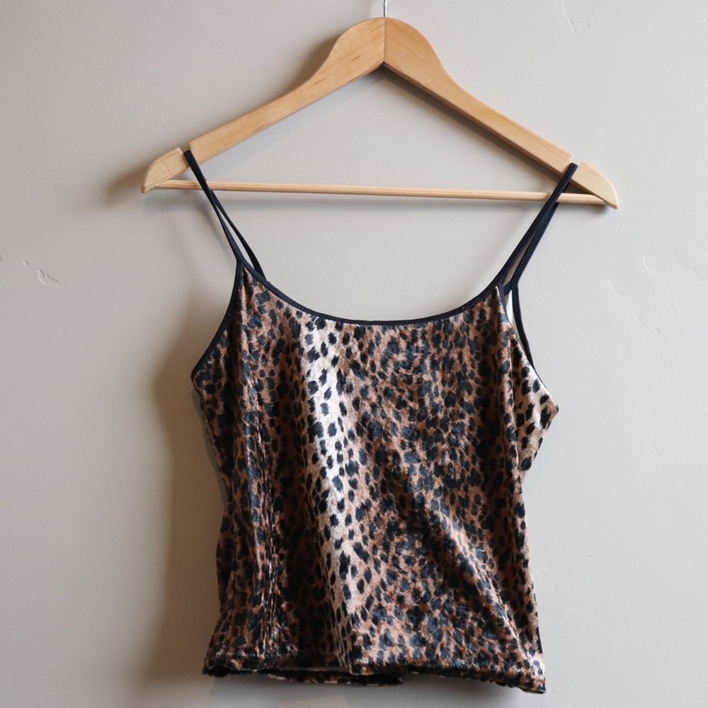 Vintage Velvet Cheetah Tank